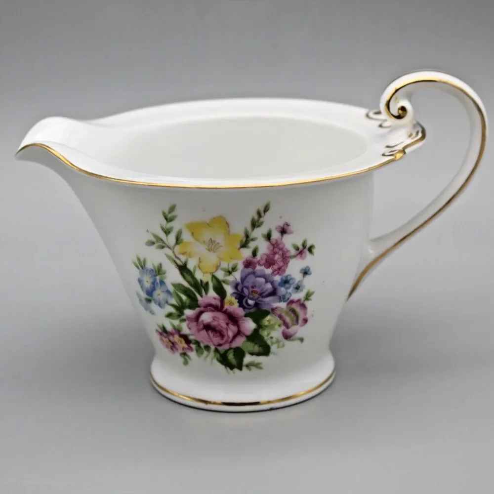Kingswood China Creamer 8 ounce Spring Floral Design Occupied Japan
